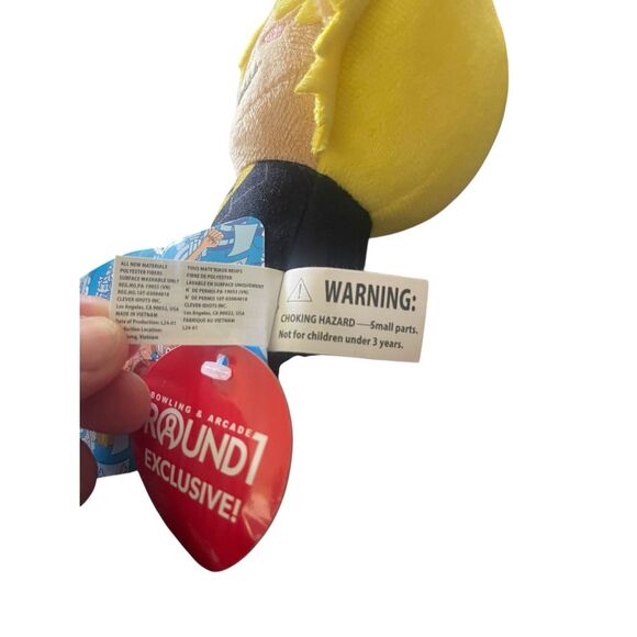 New One Piece Blue Yellow Round 1 Exclusive Kokeshi Plush Doll Luffy Zoro 6" - Picture 10 of 11